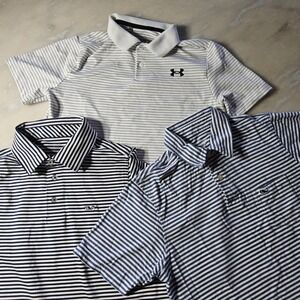 Boys Striped Polo Shirts Bundle‎ Under Armour Vineyard Vines Golf Casual